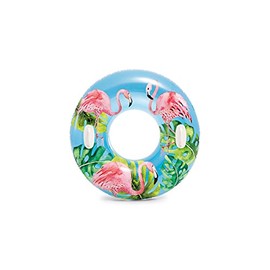 Intex Transparent Tubes with Handles (Lush Tropical Flamingo Tube)