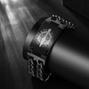 Hipunk Men Stainless Steel Viking Link Bracelet - Norse Mythology