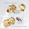 Brass Hose Connector, Garden Hose Connector, Thread Easy Connection Tap