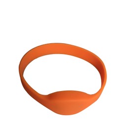 RFID Bracelet,Wristband 125khz,Orange Color Waterproof RFID tag (Pack of 5)