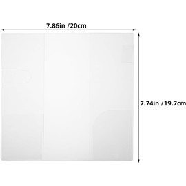 jojofuny Fundas Protectoras para Libros 48k Impermeables Pvc Transparentes 2 Piezas para Planificadores Hoboweeks Oficina Escuela