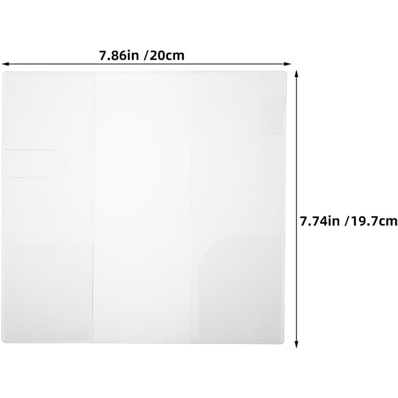 jojofuny Fundas Protectoras para Libros 48k Impermeables Pvc Transparentes 2
