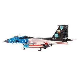 DCD McDonnell Douglas F-15C Eagle Fighter Aircraft Diecast Toy 144th Fighter Wing 75th Anniversary Fresno Air National Guard