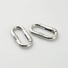10 Pcs Spring Buckles Carabiner Clips Oval Rings Connector for