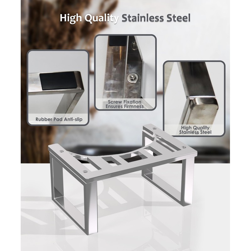 Stainless Steel Toilet Stool， Durable, Easy to Clean, and Comfortably