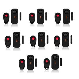 NineLeaf Pool Alarms for Doors and Windows, Pool Window Alarms, Door Alarms for Kids Safety 4-Level Volume Waterproof,108dB Loud Door Alarm for Pool, Windows, Garages, Apartment, and Home Safety, 8Pcs