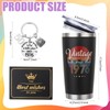 saerryor 50th Birthday Gifts for Men,20oz Insulated Tumbler with Keyring