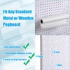 Nuanchu 8 Pcs Paper Towel Holder for Pegboard Extendable Peg