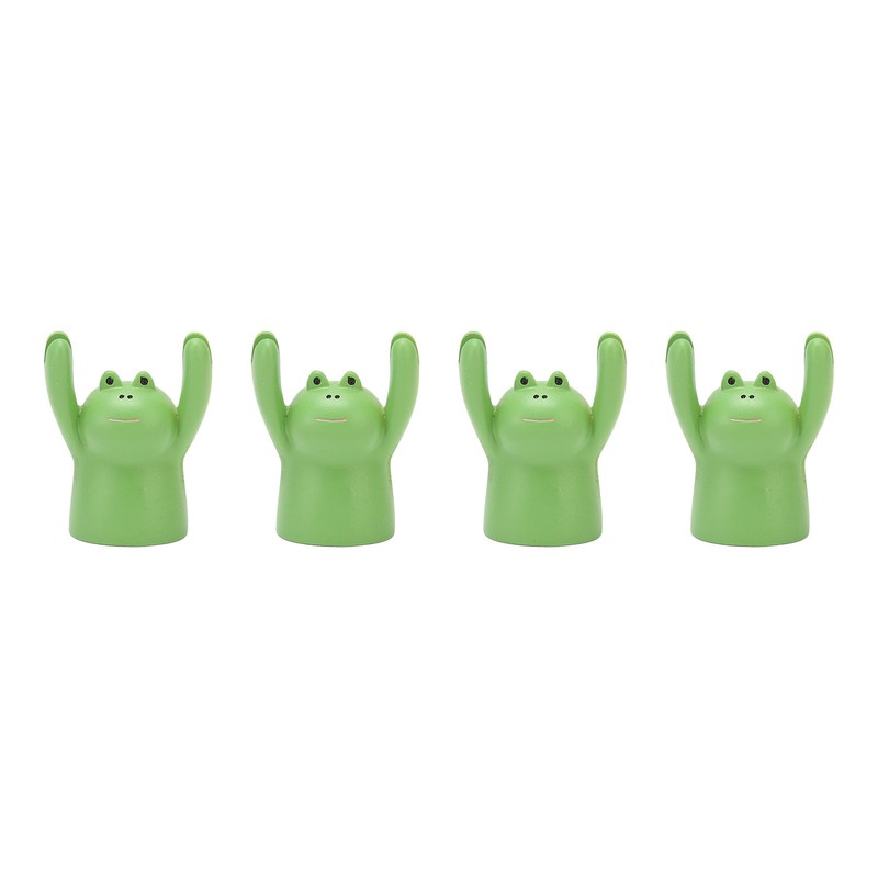4Pcs Desktop Card Holder Resin Cartoon Animal Shape Cute Message