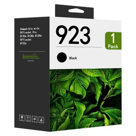 923 Black Ink Cartridge Replacement for HP 923 Cartridges Ink use with OfficeJet 8122e OfficeJet Pro 8135e 8138e 8139e Printer (1-Pack)