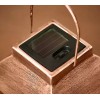 Barbara King 12" Embossed Glass Solar Powered Lantern(retail