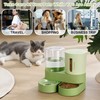Automatic Cat Feeder Stainless Steel Water Dispenser Gravity Food Feeder