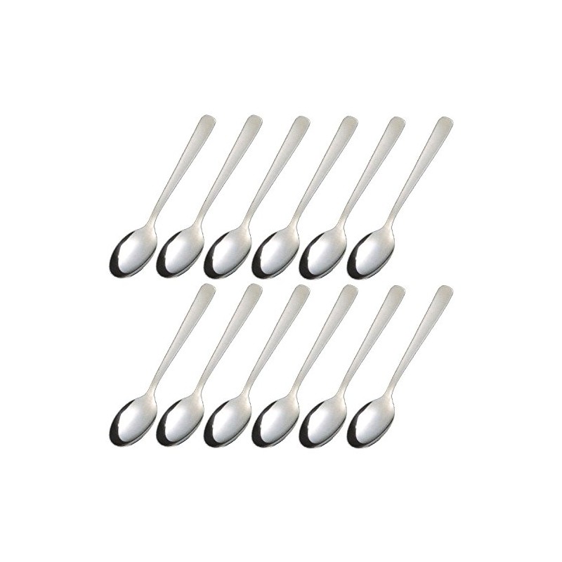 Nagao Lilac Coffee Spoon, Set of 12, 18-8 Stainless Steel,