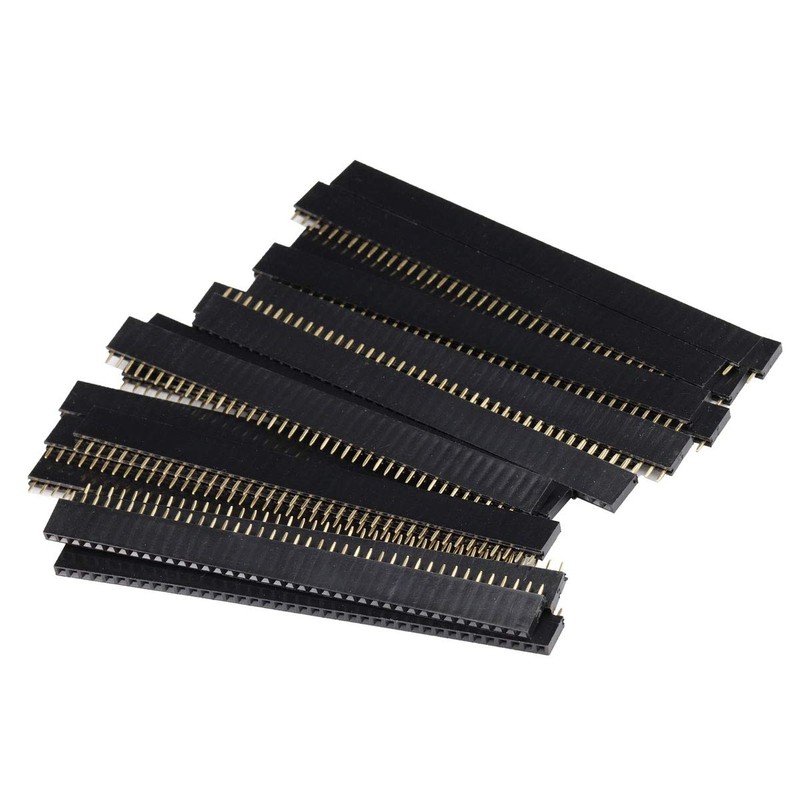 KKHMF 40pcs Straight Pin Header Strip Pin Socket 40 Pin