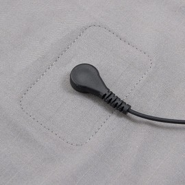 Warmiehomy Grounding Bed Sheet, Grounding Mat Earthing UK, 10% Silver Fiber & 90% Organic Cotton, Full Wrap Grounding Mat with Elastic Band (Grey, 152x200x30cm(59.8x78.7x11.8inch))