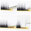 Healeved 2pcs Static Nail Tweezers Non-magnetic Eyebrow Clip and Nail