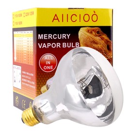 AIICIOO UVB Reptile Light 100W - UVB Light Bulb for Reptile Bearded Dragon Mercucry Vapor Bulb Basking Heat UVA UVB All in One Sun Lamp