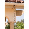 Monarch Rain Chains Aluminum Teardrop Black Rain Chains for Gutters