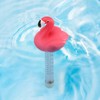 2 Packs Floating Pool Thermometer, Flamingo & Turtle Design Large
