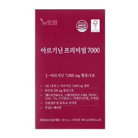 newt one Kolmar B&H Newt One Arginine Premium 7000 20ml x 15 packets / 콜마비앤에이치 뉴트원 아르기닌 프리미엄 7000 20ml x 15포