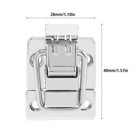 BORDSTRACT Pack of 10 Silver Toggle Latch for Chests, Suitcases, Boxes, Chests, Locks, Robust, Use, Rust and Oxidation Resistant