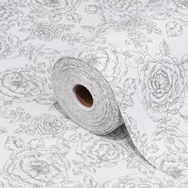 Gopas Drawer and Shelf Liner for Kitchen Cabinets Non-Adhesive, Non-Slip Cabinet Liner Shelf Paper Strong Grip Waterproof Easy to Clean for Kitchen Shelves Cupboard, Flower,12IN X 30FT