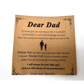 ZAHSY Natural Stone Bracelet Gifts for Dad from Daughter Fathers Day Daddy Gifts from Daughters to Dad Birthday Gifts for Father Valentines Christmas Gift for Dad Bracelet