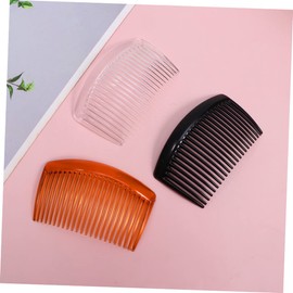 IWOWHERO 10pcs Hair Combs Teeths for Hairdressing and Styling Lightweight and Easy to Detangle for Salon Home Use Dark Brown Light Brown