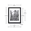 Malden 11x14 Floating Glass Picture Frame, Made to Display 8x10