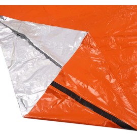 Cao Reusable Adult Survival Bag, Unisex, Orange or Khaki, 2.00 x 0.90 m