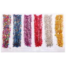 Mesiyun Nail 3D Crushed Stone Colorful Irregular Rock Crystal Glass DIY Piece Gemstones Nail Art Crafts Decoration