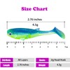 Bwilixiumei 10Pcs Soft Plastic Fishing Lure - Paddle Tail Swimbaits