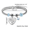 Women's Bangle Inspirational Pearl Bracelets Christmas Gifts Boyfriend Birthday Sister