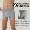 Battewa Incontinence Underwear for Men Boxer Briefs Washable Urinary Absorbent
