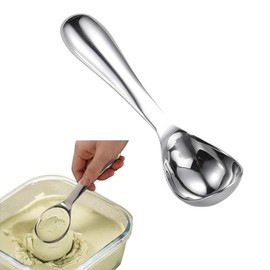 RICISUNG Ice Cream Scoop, Ice Cream Disher, Stainless Steel, Ice Cream Spoon, Ice Cream Scooper, Clean, Convenient, Durable, Corrosion Resistant, Dishwasher Safe, Multi-functional, For Restaurants,