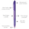 Pentel BX420-V Bolígrafo Feel-It Retráctil para Med Violeta