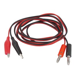 Aexit Multimeter (gauge) Power Supply Alligator Clip to Banana Test Lead Cable (86ry805qf757) 1.5M 2PCS