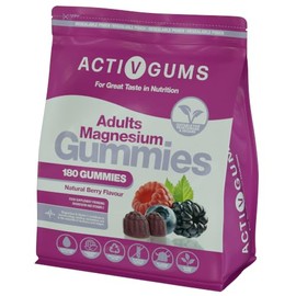 Adults Magnesium 180 Vegan Gummies | Mixed Berry | 150mg | by ActivGums®