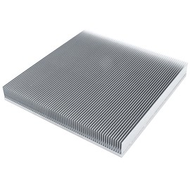 Large Aluminum Heatsink 200 x 200 x 25mm / 7.87 x 7.87 x 0.98inch Skiving Fin Heat Sink Radiator Cooling Cooler for Electronic Chip LED LCD Heat Dissipation