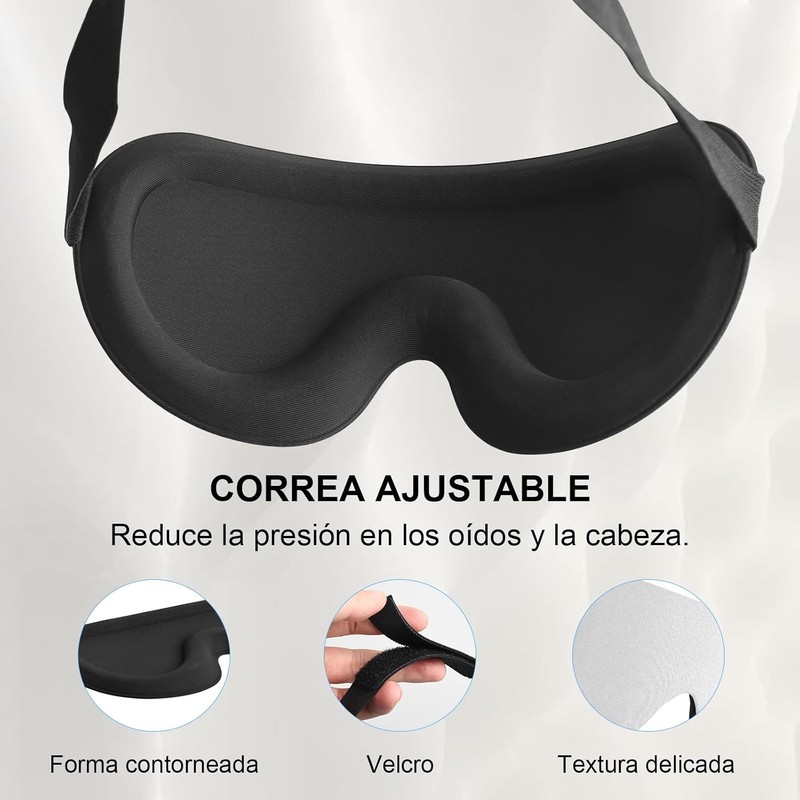 Antifaz para Dormir 3D para Mujeres y Hombre, Antifaces para