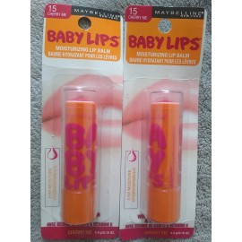 Maybelline New York 2 Maybelline Baby Lips Moisturizing Lip Balm 15 Cherry Me Shea butter