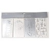 Money Wallets - Silver Snowflakes - (4 Pack) Ideal Christmas