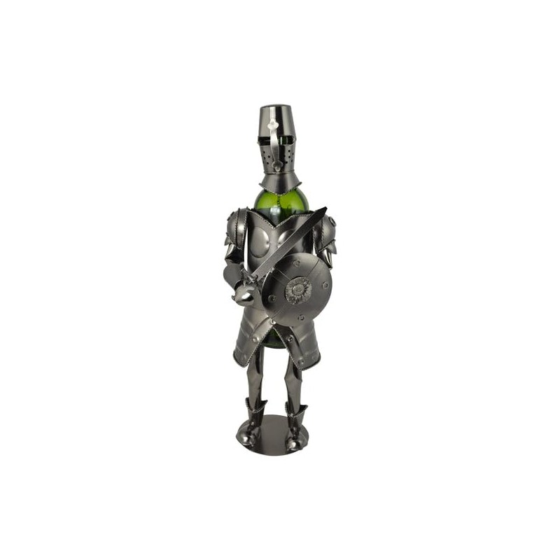 Wine Bottle Holder Knite 19" Tall with Bottle Stopper –