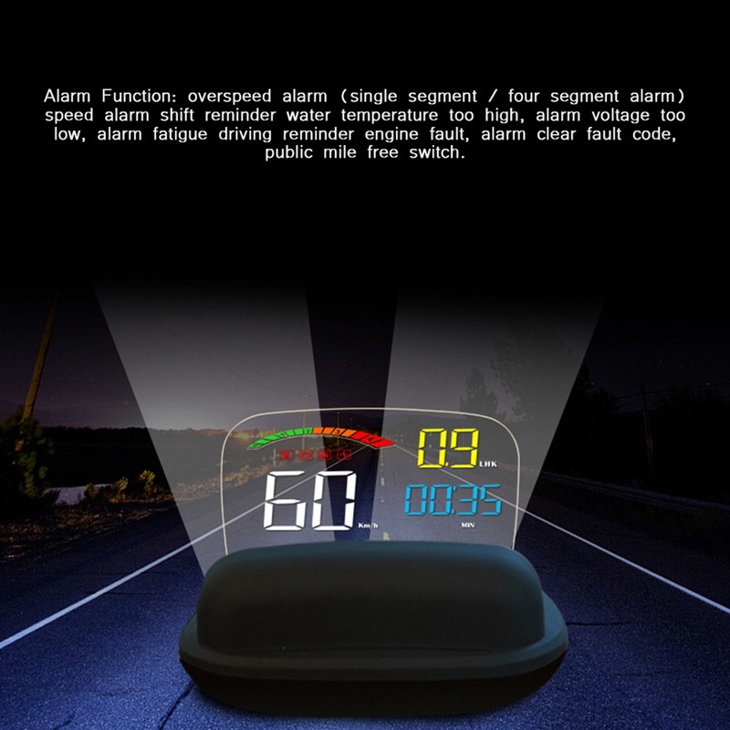 Large Screen Head Up Display Suitable for OBD and GPS