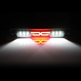 AQEEI Third Brake Light High Mount 3rd Brake Stop Reverse Cargo LED Lights Fit For Chevy Colorado 2004-2012 For GMC Canyon 2004-2012 For Isuzu i-280 2006 (Black Housing Clear Lens)