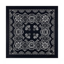 [the largest selection] Large Size Bandana, Paisley Pattern (Large) 26.8 x 26.8 inches (68 x 68 cm), Trainmen Paisley Bandana Big 27 X 27 Jumbo Bandana (7 Colors) Large Bandana, black 02