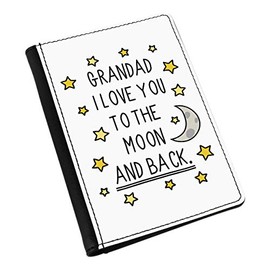Grandad I Love You to The Moon and Back Passport Holder Cover