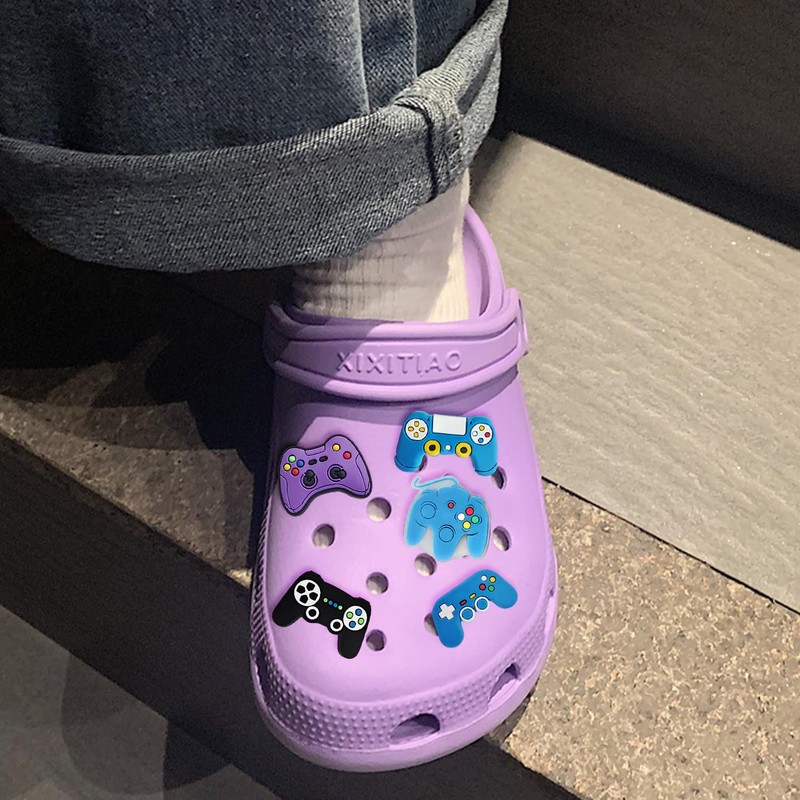 17 Game Controller Shoe Accessories, Diy Cute Cartoon Pattern Shoe