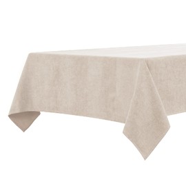 BALCONY & FALCON Rectangle Tablecloth, Wrinkle Resistant and Water Proof Table cloth, Decorative Linen Fabric Tablecloths for Dining, Parties, Kitchen, Wedding and Outdoor Use (Beige, 120x160cm)