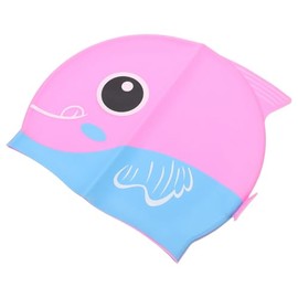 POPETPOP Gorro De Natacion Silicona Antideslizante, Gorra Impermeables para Niños Buena Visibilidad Cómodo